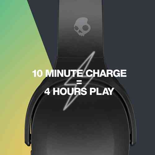 Skullcandy Crusher Evo Wireless Over-Ear Bluetooth Headphones for iPhone and Android with Mic / 40 Hour Battery Life